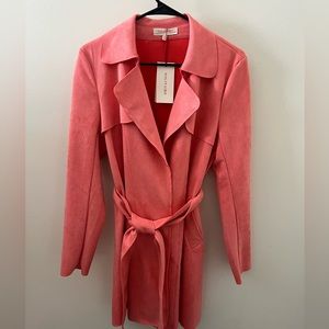 NWT Pink Solitaire Suede Jacket Medium
